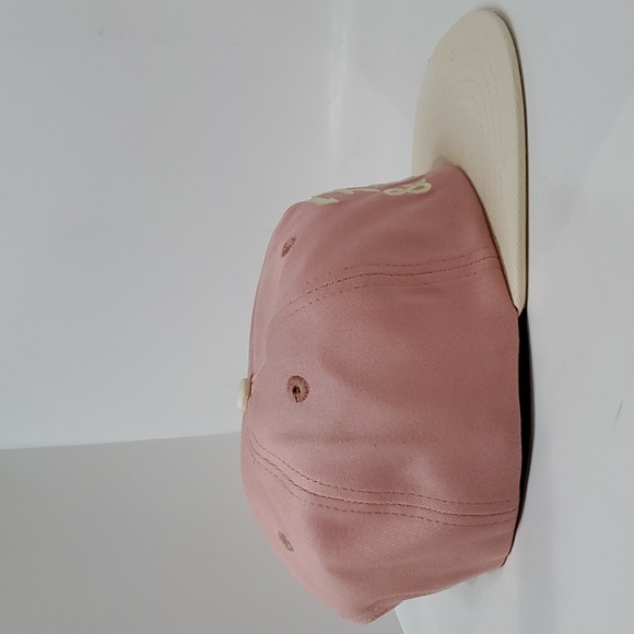 Free & Easy Adult Unisex Two Tone Pink Ivory Snapback Cap Hat - Picture 6 of 9